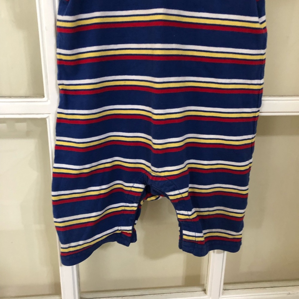 Hanna Andersson Romper Shorts UNI Blue 12-18M - Picture 4 of 8
